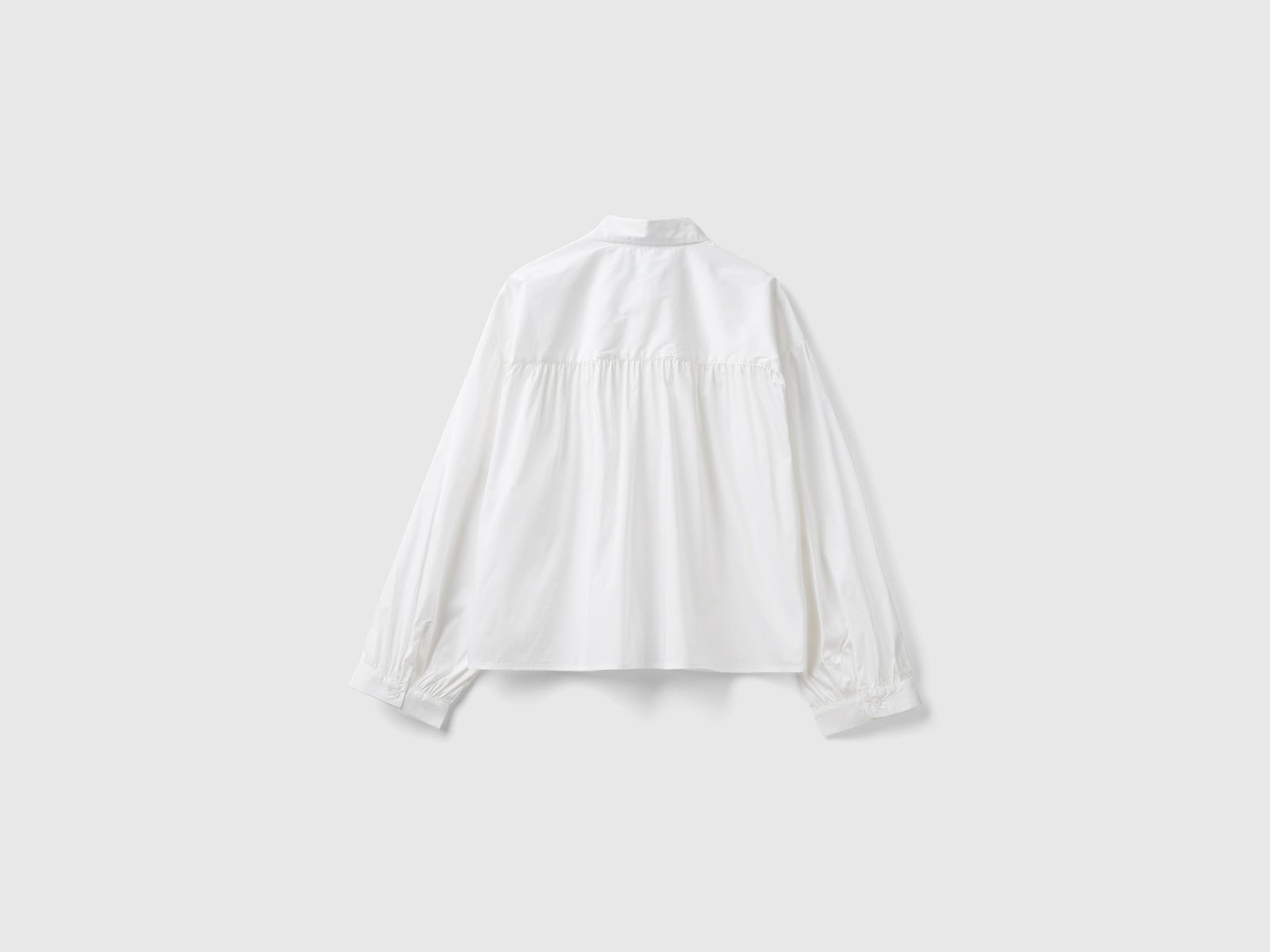 Camicia boxy fit manica a palloncino da donna bianco 2 | Benetton Outlet