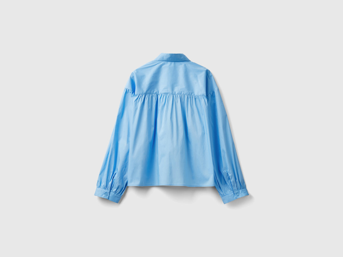 Boxy fit balloon sleeve shirt