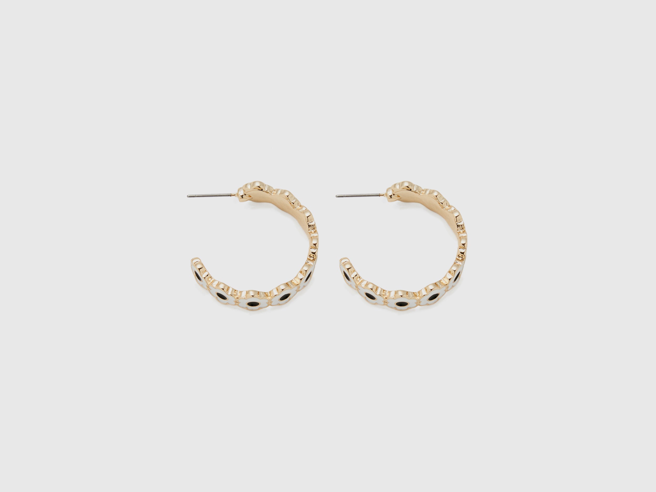 Orecchini A Cerchio Donna PANSHI In Argento Sterling Placcato Oro 14K Con Zirconi, Regalo Elegante