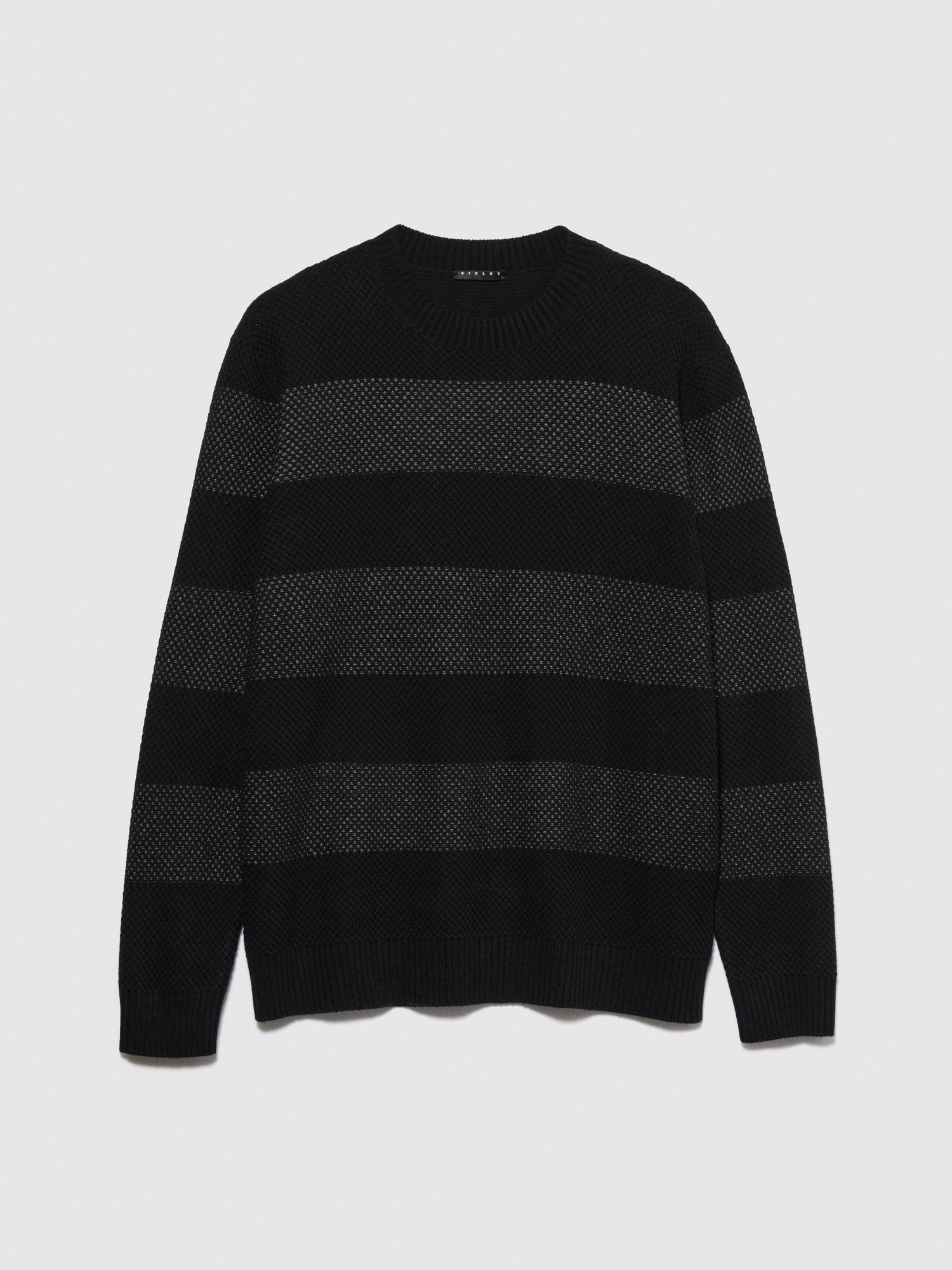 Striped sweater da uomo nero | Sisley Outlet