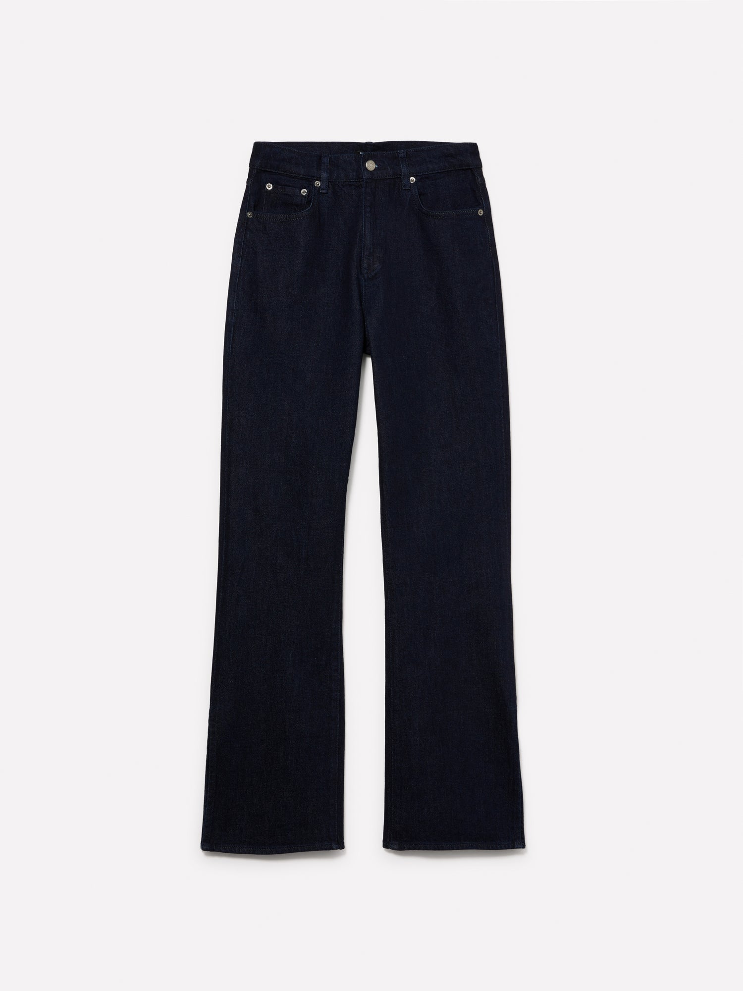 High-waisted jeans with slits da donna blu scuro | Sisley Outlet