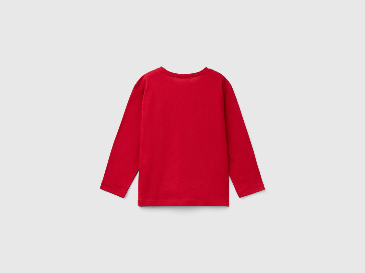 T-shirt manica lunga in cotone bio