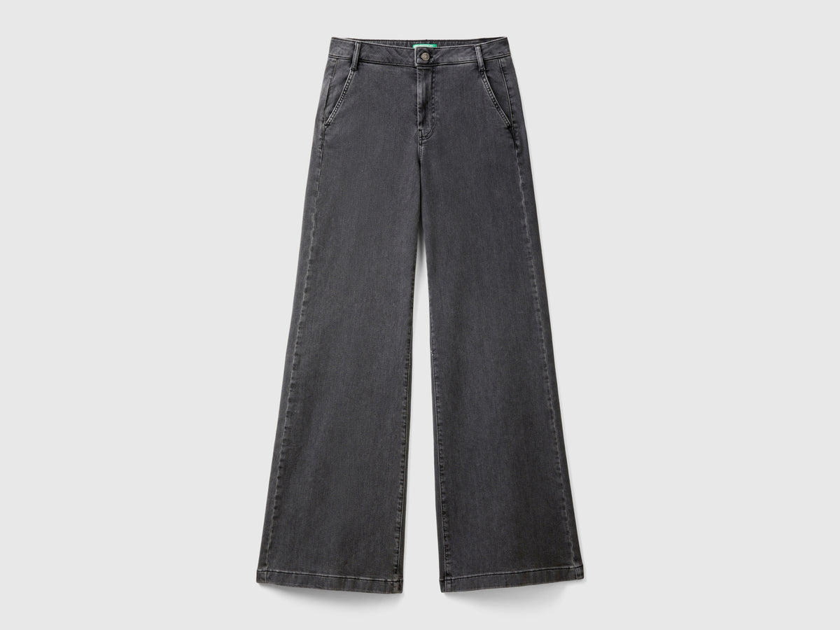 Jeans a zampa in cotone stretch
