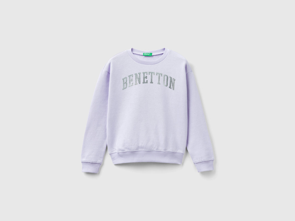 Felpa 100% cotone con logo