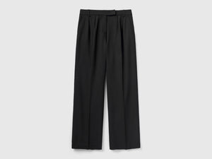 Pantaloni fluidi con doppia piega