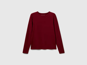 T-shirt manica lunga in cotone super stretch