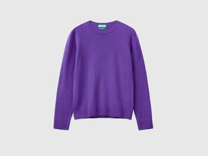 Maglia girocollo in pura lana Merino