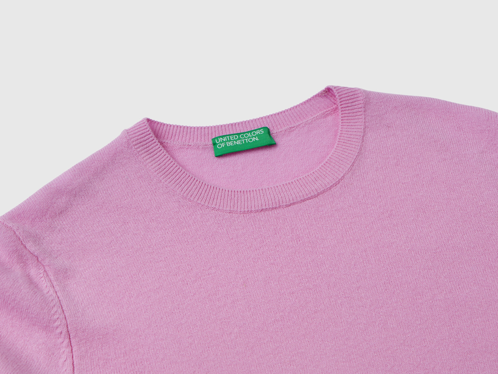Maglia girocollo lilla in lana Merino da donna lavanda 3 | Benetton Outlet
