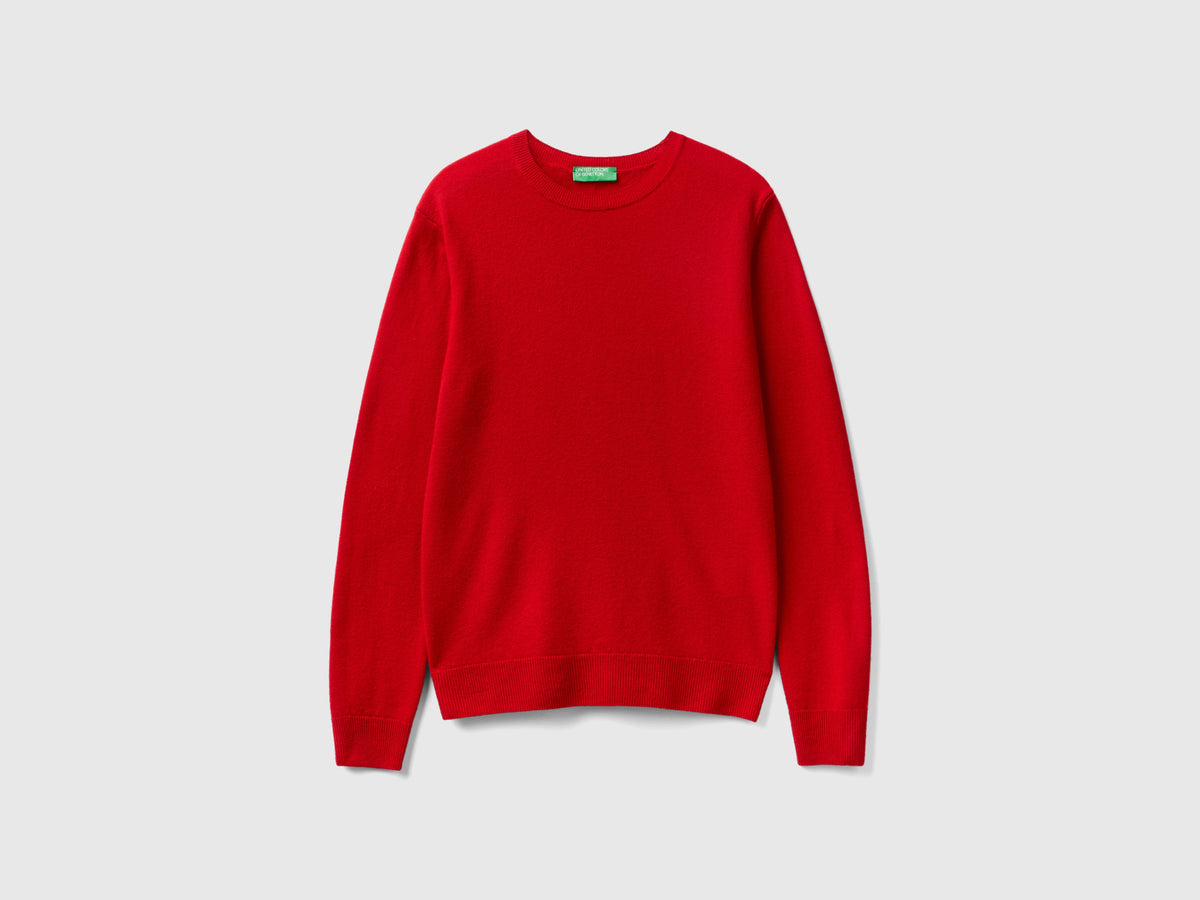 Maglia girocollo in lana Merino