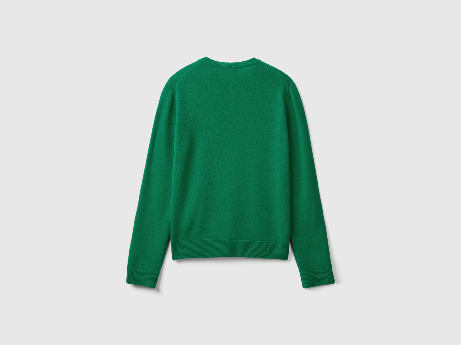 Maglia girocollo bosco in lana Merino da donna verde 2 | Benetton Outlet