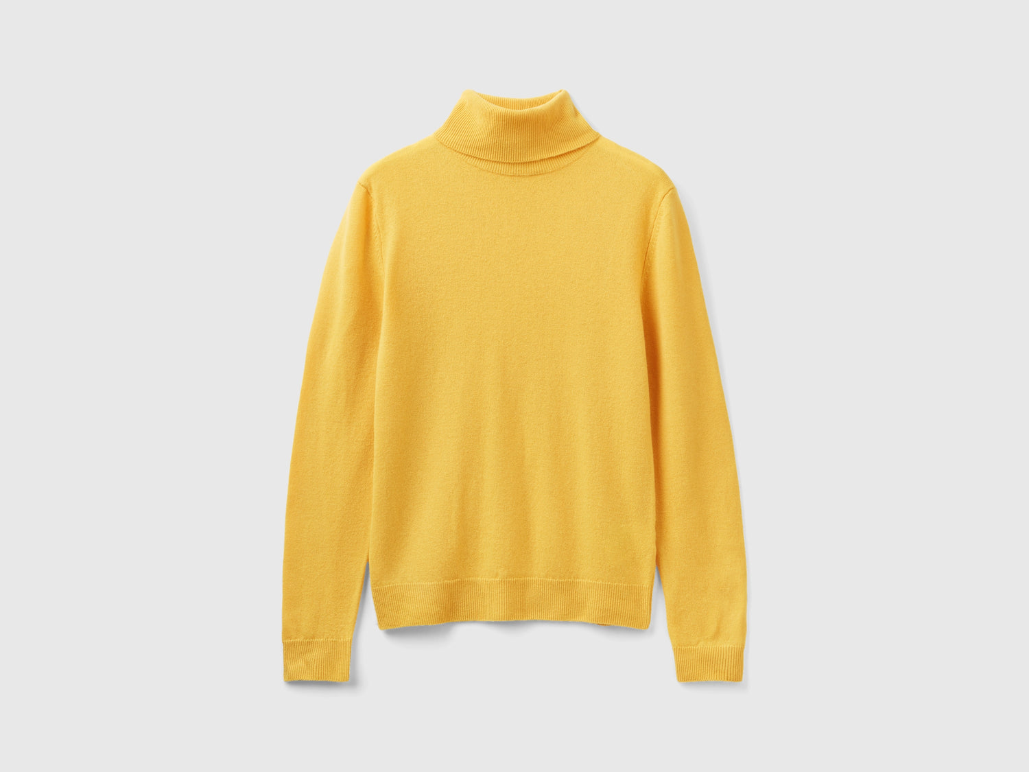 Dolcevita in pura lana Merino da donna giallo | Benetton Outlet