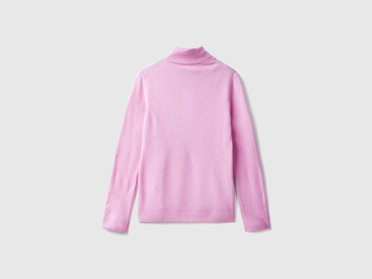 Dolcevita lilla in pura lana Merino