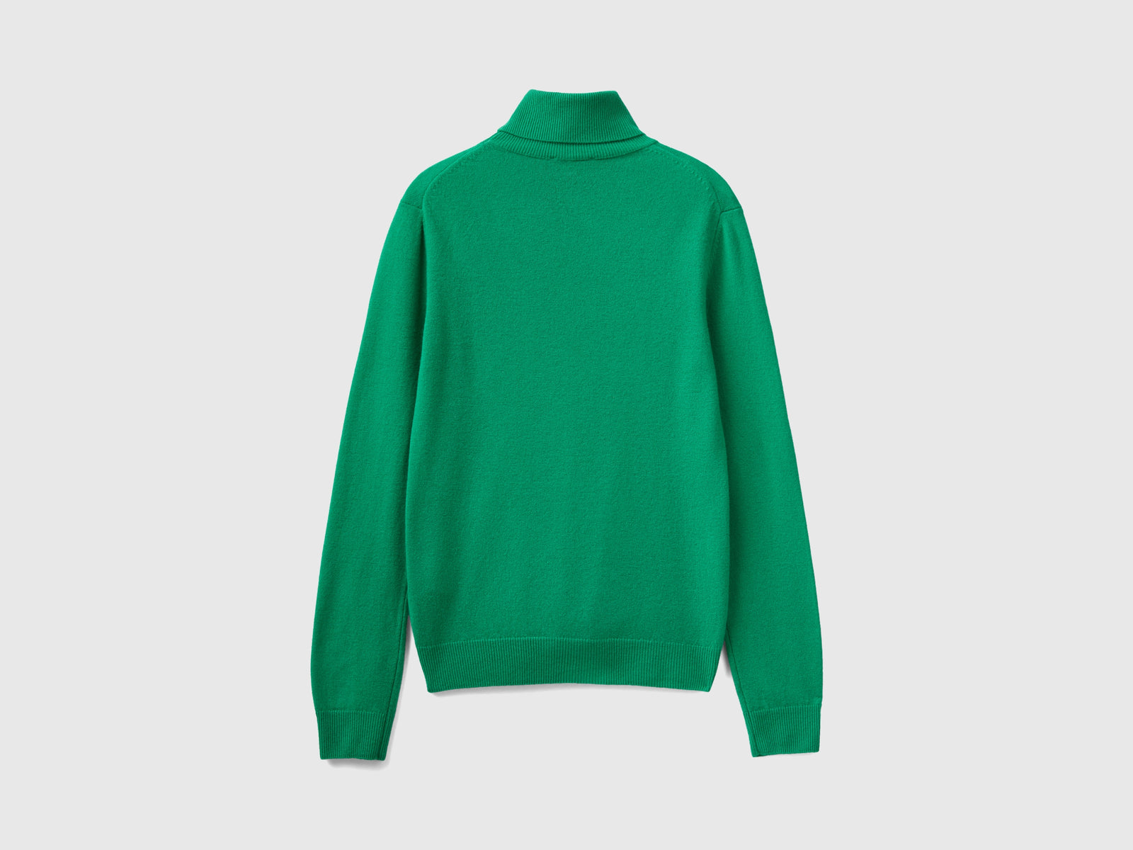 Dolcevita in pura lana Merino da donna verde 2 | Benetton Outlet