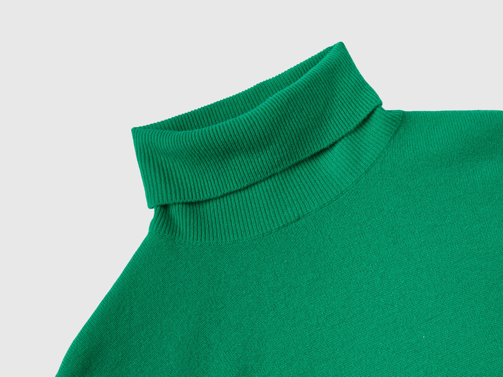 Dolcevita in pura lana Merino da donna verde 3 | Benetton Outlet