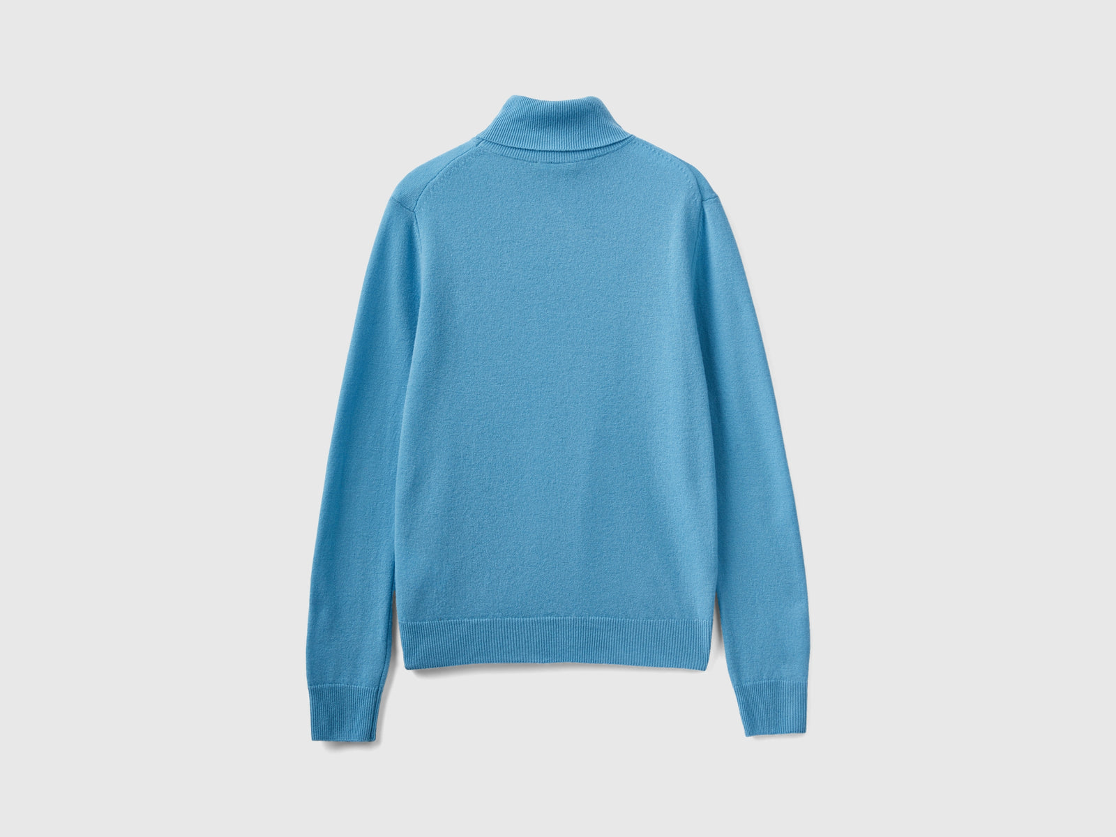 Dolcevita in pura lana Merino da donna azzurro 2 | Benetton Outlet