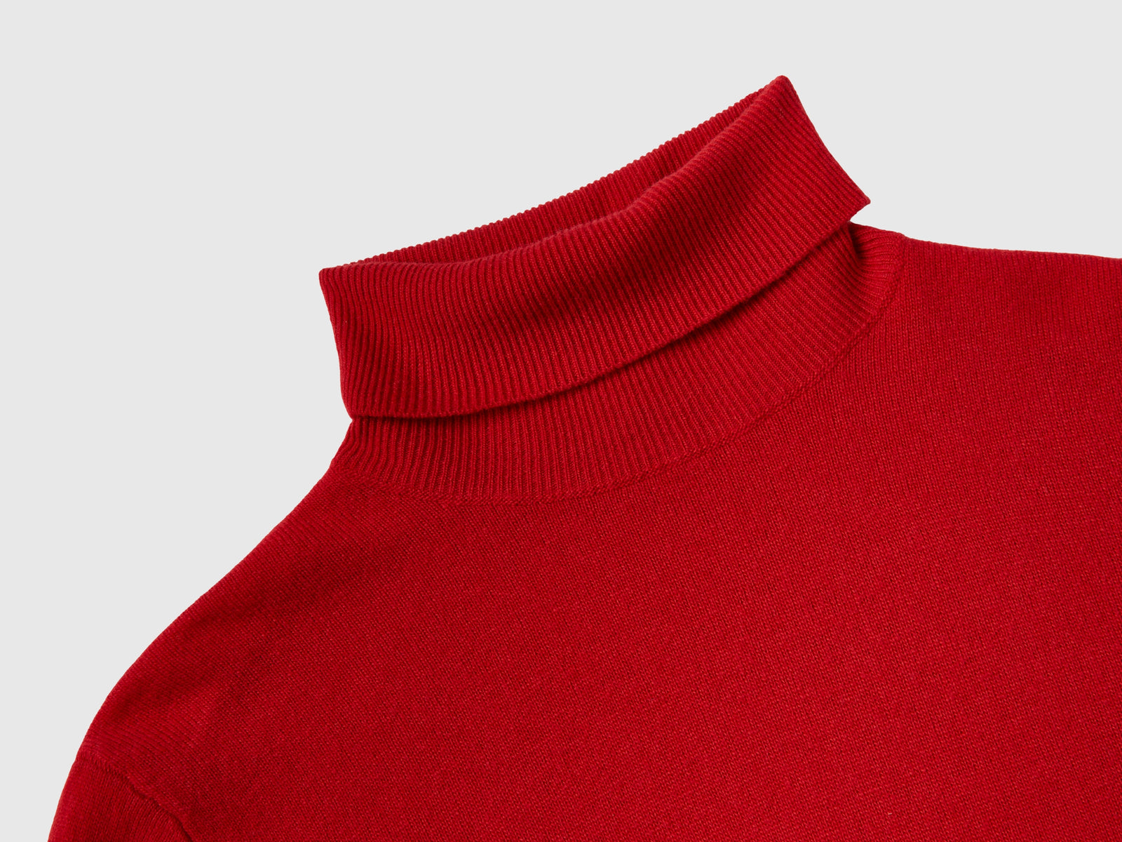 Dolcevita in pura lana Merino da donna rosso 3 | Benetton Outlet
