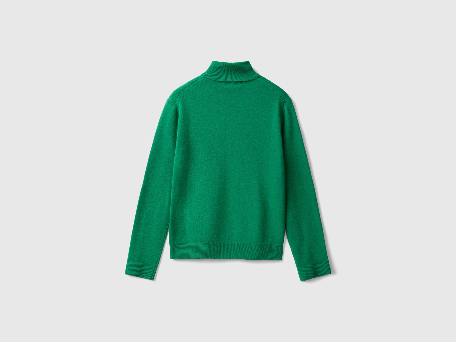 Dolcevita bosco in pura lana Merino da donna verde 2 | Benetton Outlet