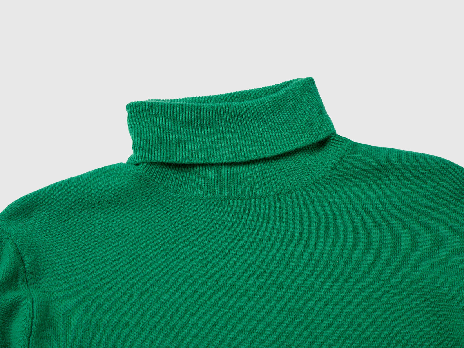 Dolcevita bosco in pura lana Merino da donna verde 3 | Benetton Outlet