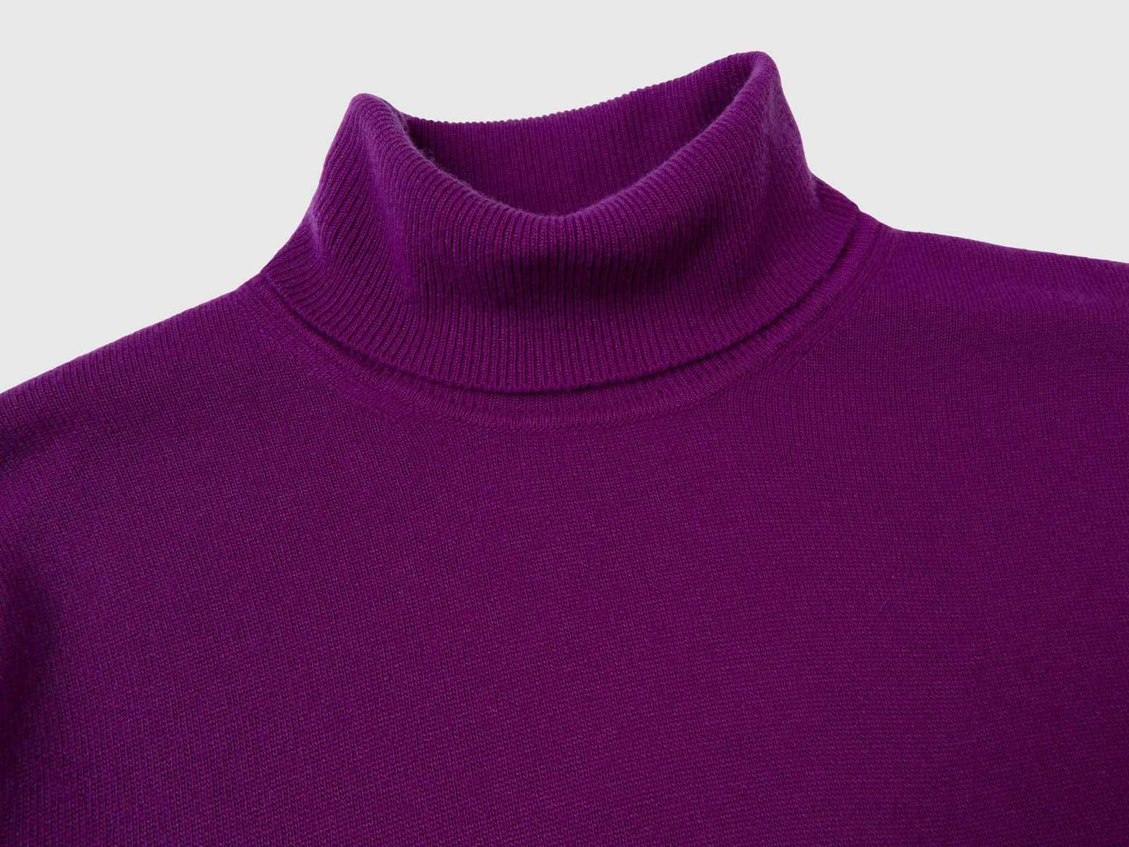 Dolcevita in pura lana Merino da uomo viola 3 | Benetton Outlet