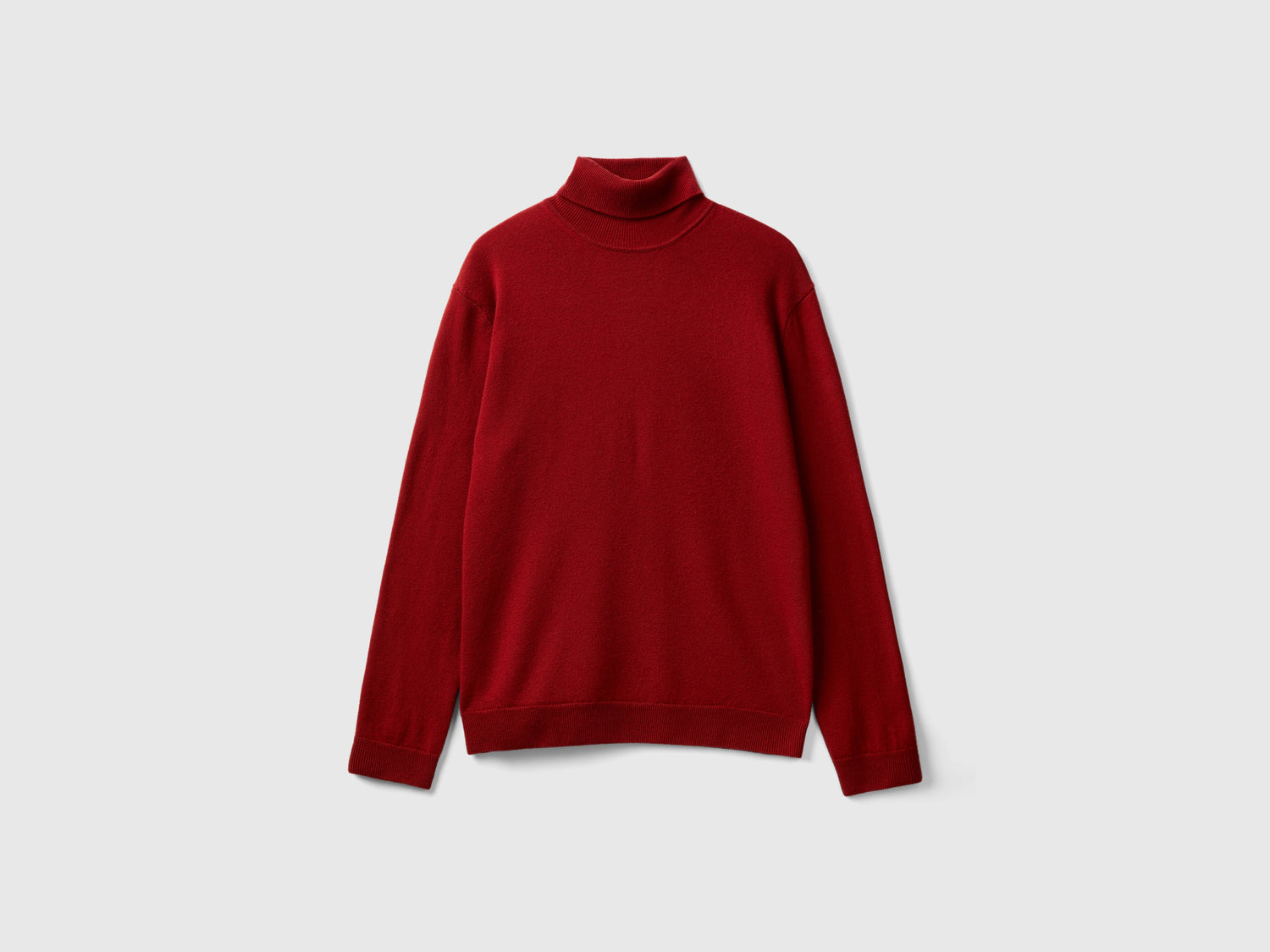 Dolcevita in pura lana Merino da uomo bordeaux | Benetton Outlet