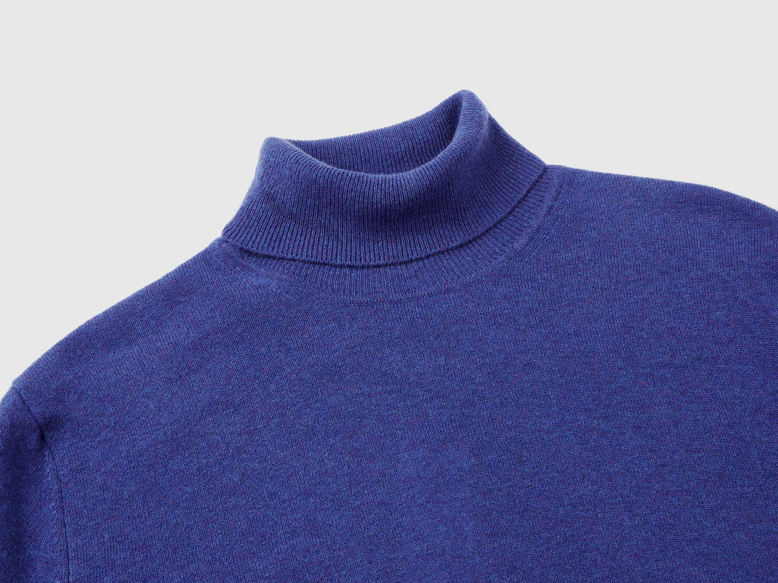 Dolcevitaette in pura lana Merino da uomo blu 3 | Benetton Outlet
