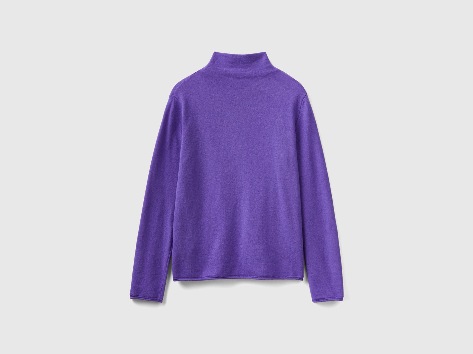 Maglia in misto cashmere da donna viola 2 | Benetton Outlet