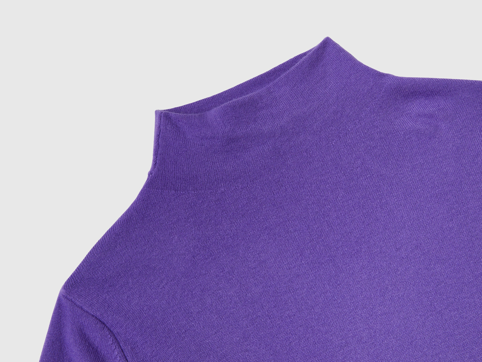 Maglia in misto cashmere da donna viola 3 | Benetton Outlet