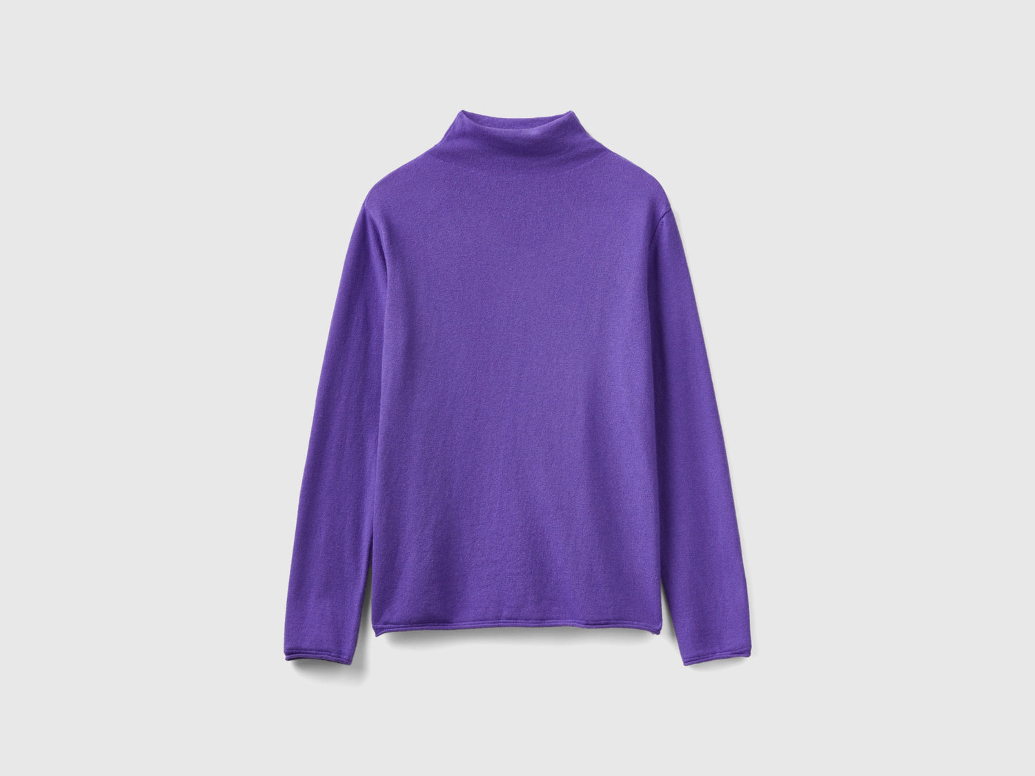 Maglia in misto cashmere da donna viola | Benetton Outlet