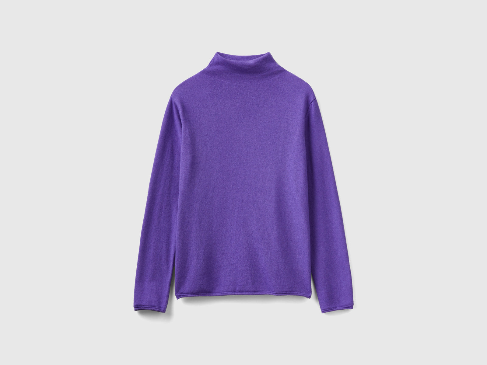 Maglia in misto cashmere da donna viola | Benetton Outlet