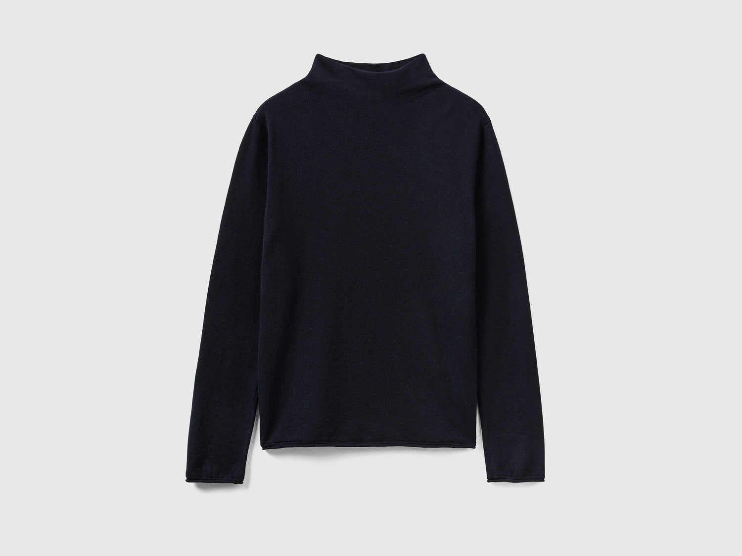 Maglia in misto cashmere da donna blu scuro | Benetton Outlet
