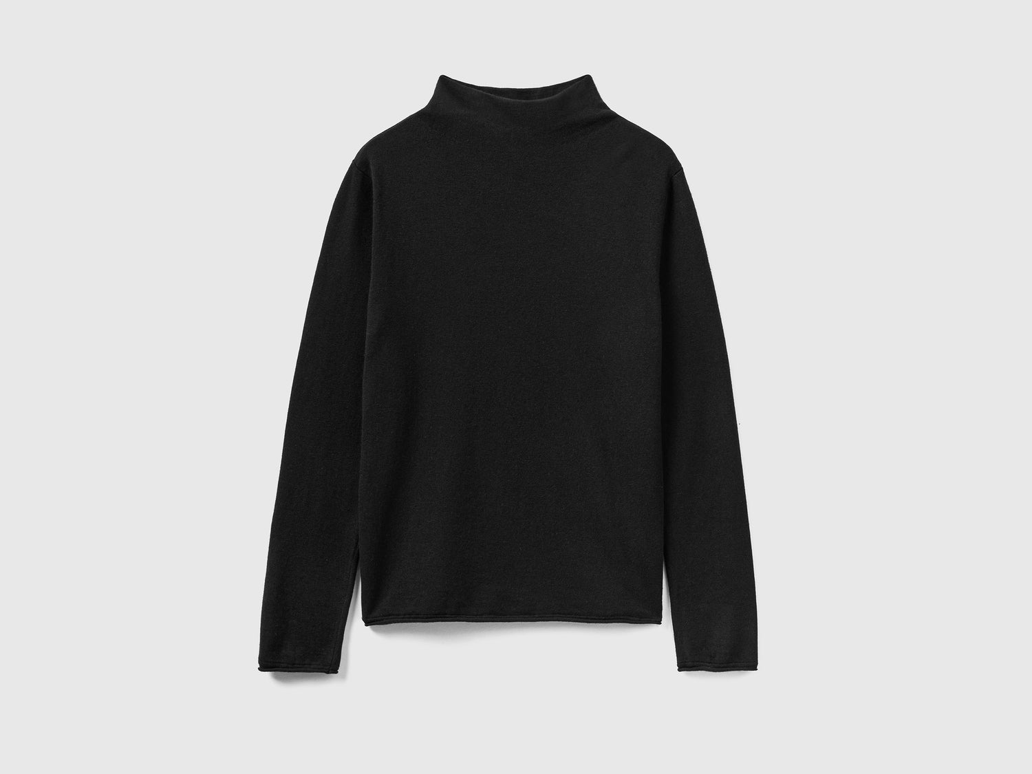 Maglia in misto cashmere da donna nero | Benetton Outlet