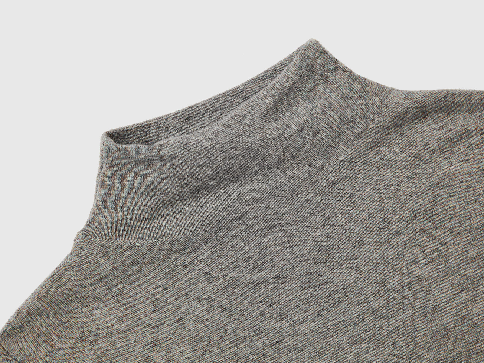 Maglia in misto cashmere da donna grigio chiaro 3 | Benetton Outlet
