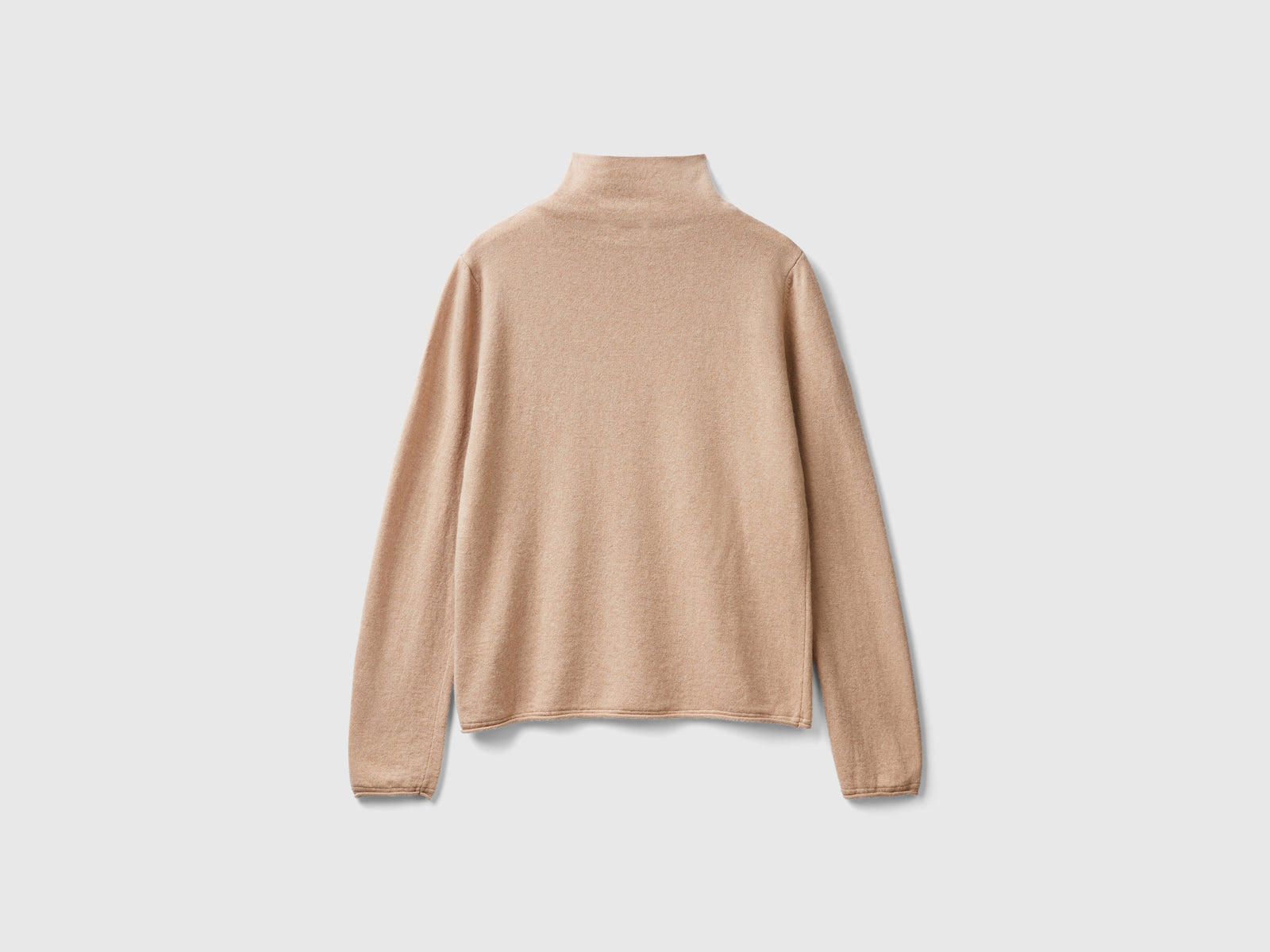 Maglia in misto cashmere da donna beige 2 | Benetton Outlet
