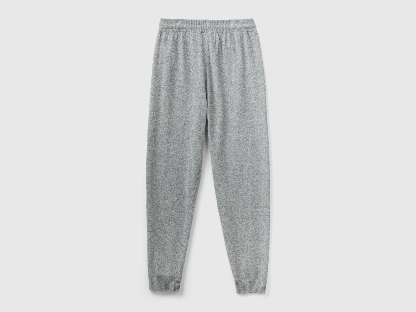 Pantalone sportivoo misto cashmere da donna grigio chiaro 2 | Benetton Outlet