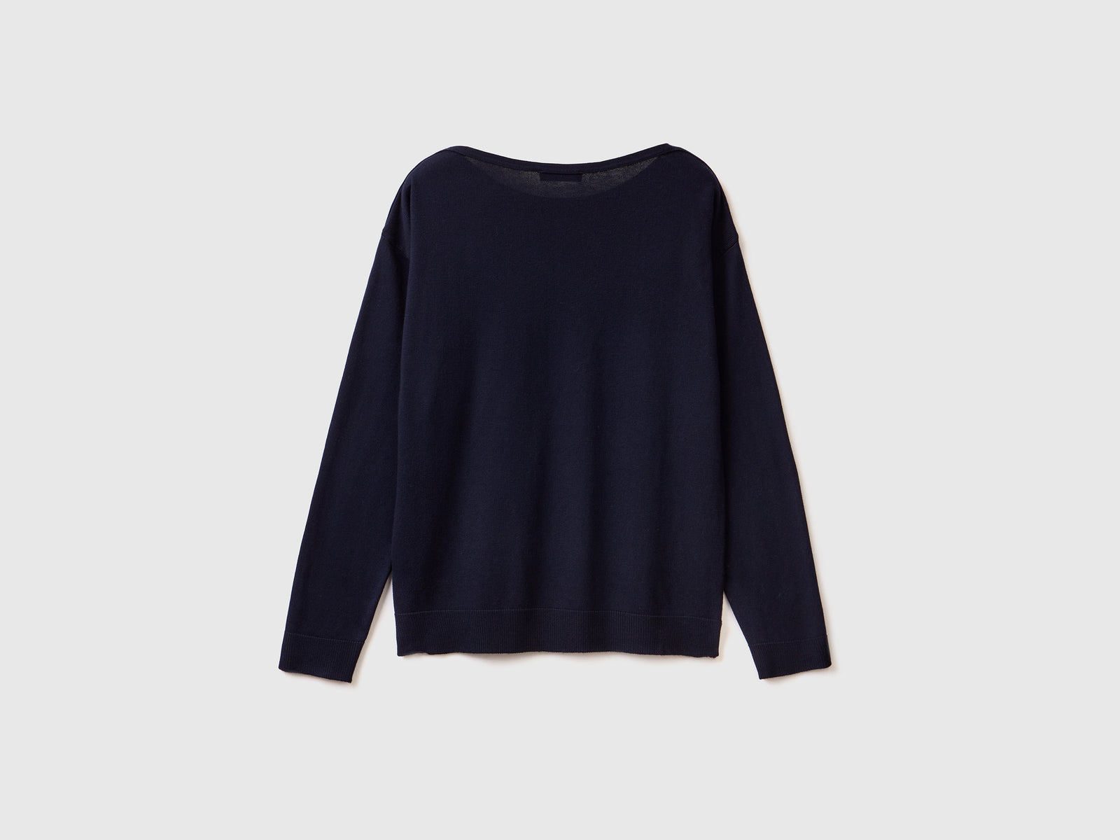 Boat neck sweater da donna blu scuro 2 | Benetton Outlet