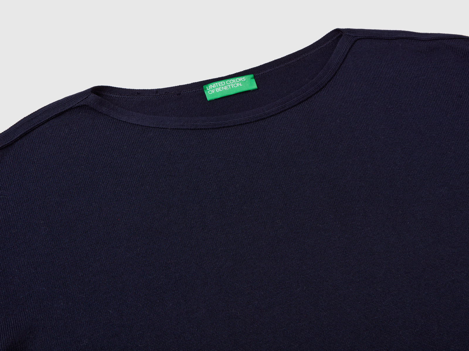 Boat neck sweater da donna blu scuro 3 | Benetton Outlet