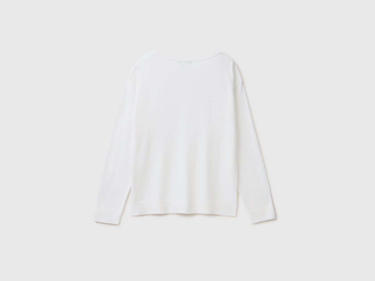 Boat neck sweater