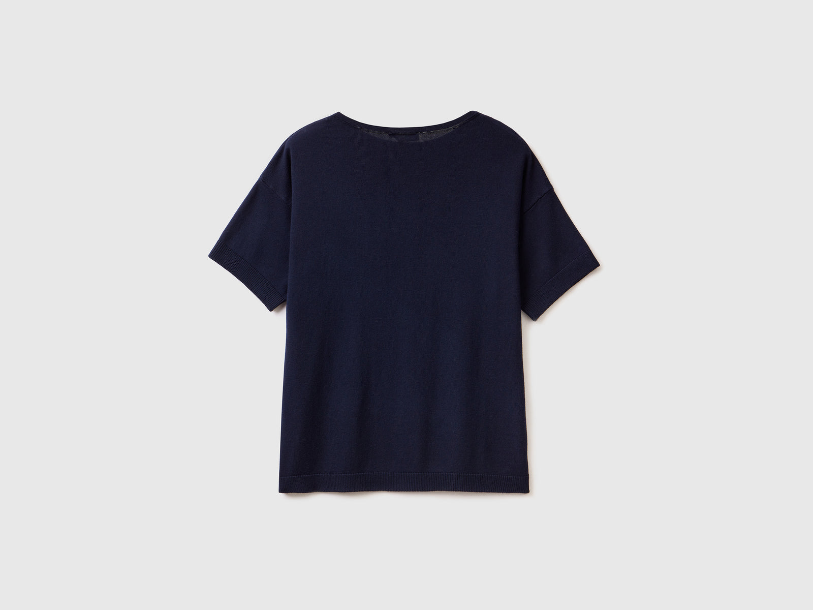 Maglia a manica corta da donna blu scuro 2 | Benetton Outlet