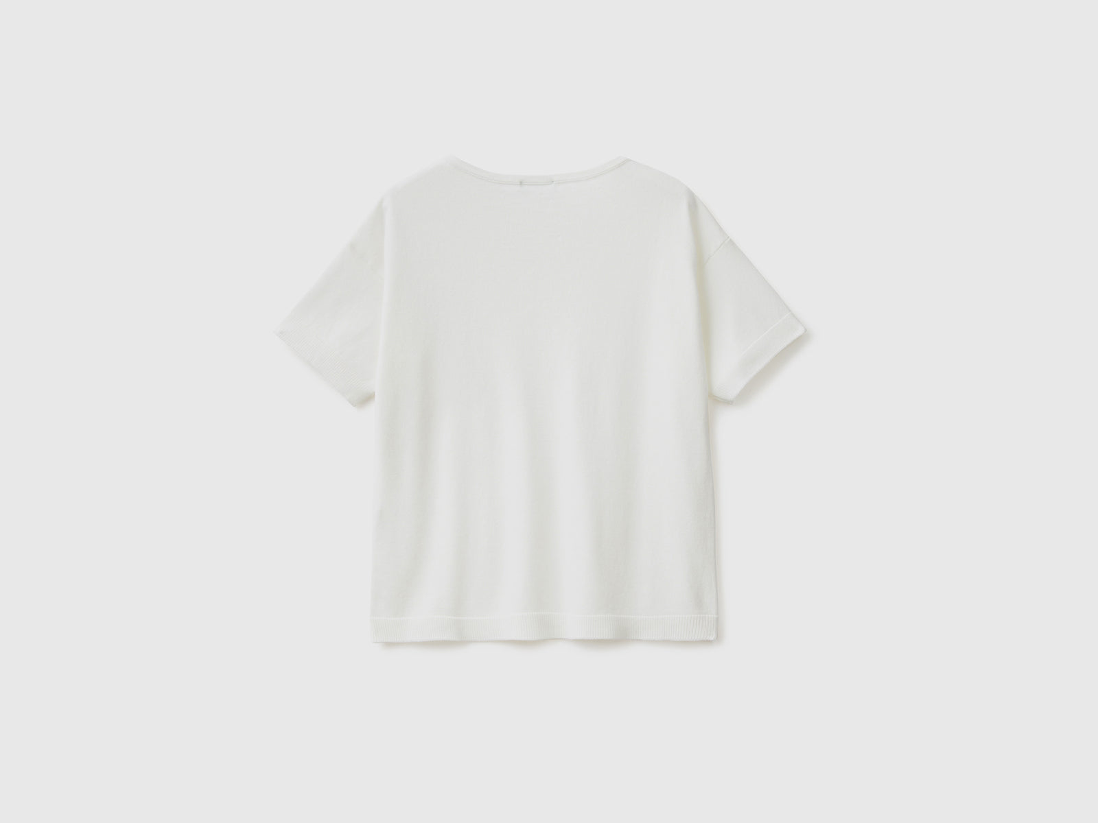 Maglia a manica corta da donna bianco panna 2 | Benetton Outlet