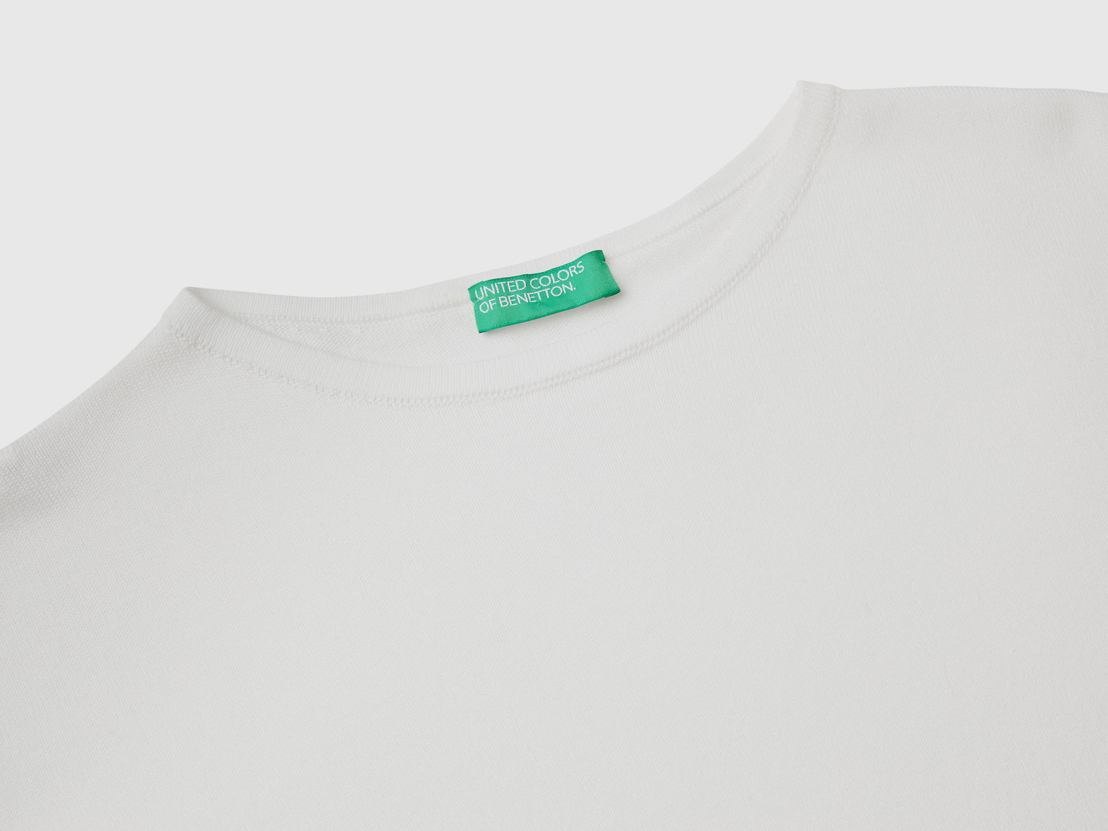 Maglia a manica corta da donna bianco panna 3 | Benetton Outlet