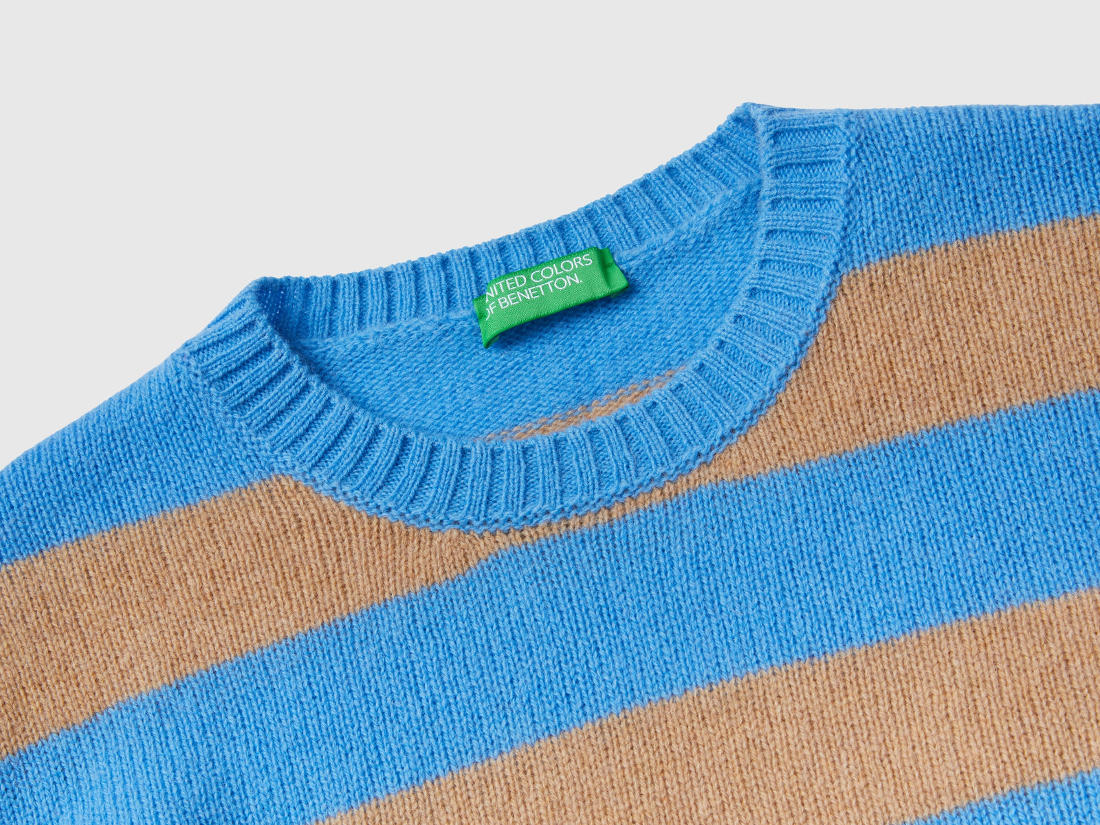 Maglia a righe in pura lana Shetland da donna multi-color 3 | Benetton Outlet