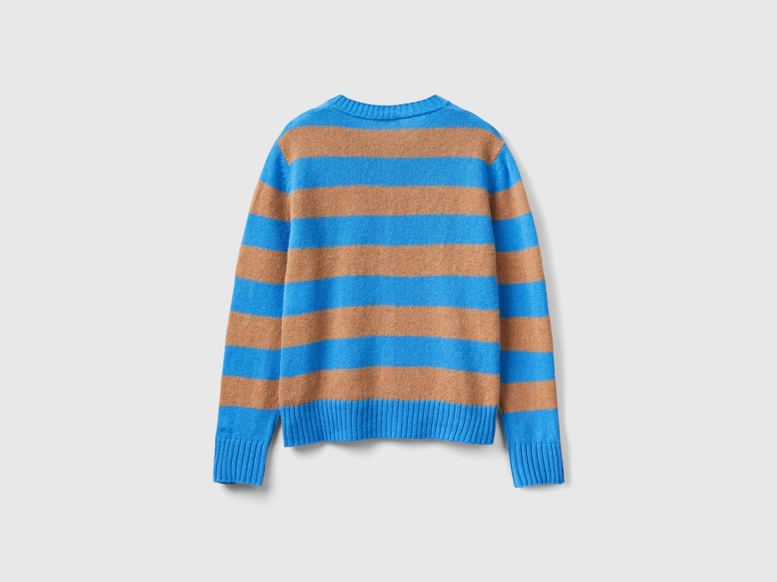 Cardigan a righe in pura lana Shetland da donna multi-color 2 | Benetton Outlet