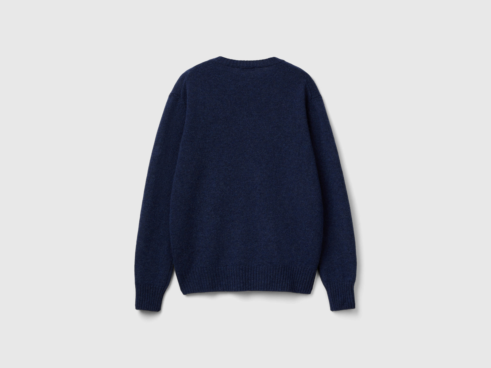 Maglia in lana Shetland da uomo blu 2 | Benetton Outlet
