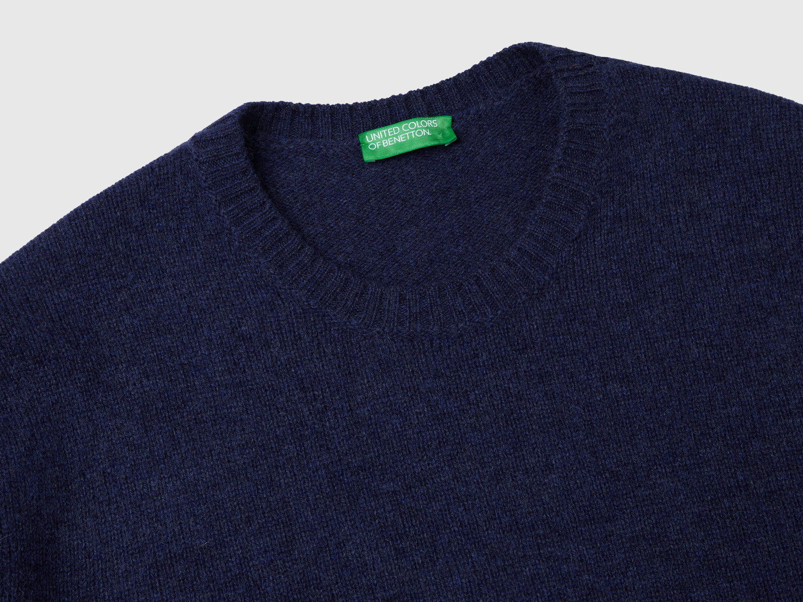Maglia in lana Shetland da uomo blu 3 | Benetton Outlet