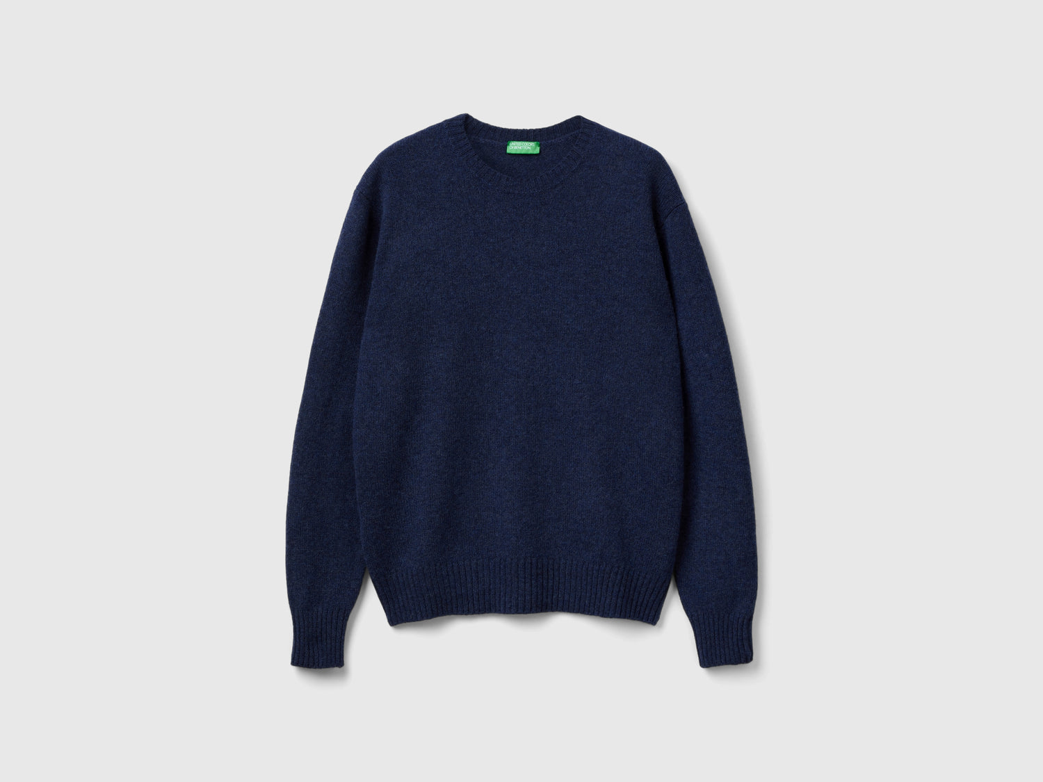 Maglia in lana Shetland da uomo blu | Benetton Outlet