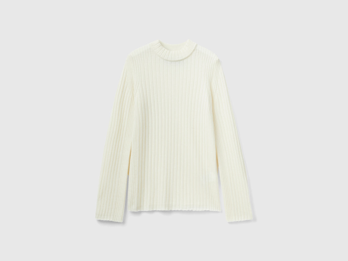 Maglia lupetto con spacchi