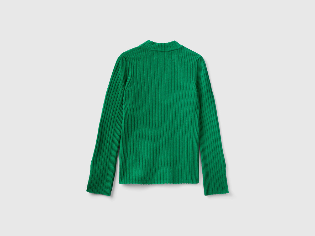 Maglia lupetto con spacchi