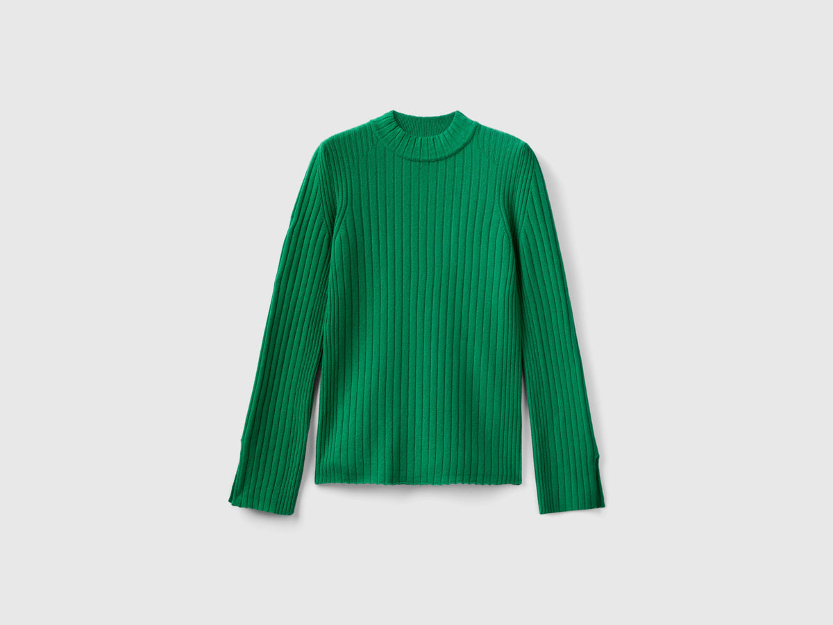 Maglia lupetto con spacchi