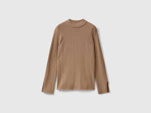 Maglia lupetto con spacchi