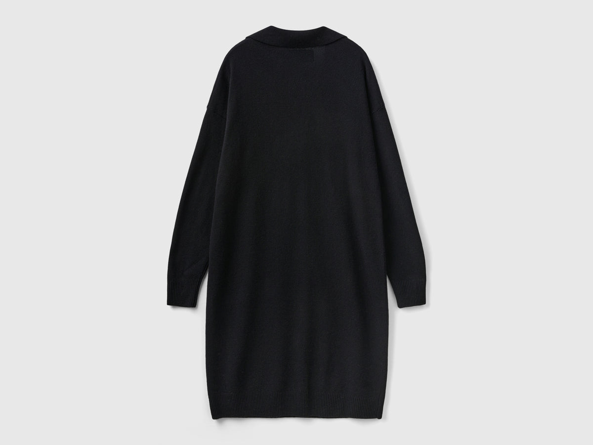 Abito in maglia con colletto